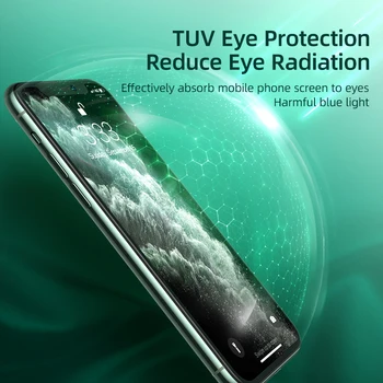 Ochii de Sticlă de Protecție Pentru iPhone 12 Pro Max Mini Pahar Plin cu Capacul Protector de Ecran Pentru iPhone 7 8 plus XR X XS Tempered Glass