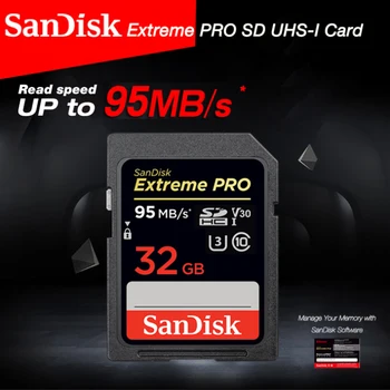 SanDisk Extreme Pro SD Card SDXC 64g 128g 256g până la 170MB/s UHS-I SDHC Class10 32g pana la 95MB/s-Card de Memorie de 4K pentru SLR