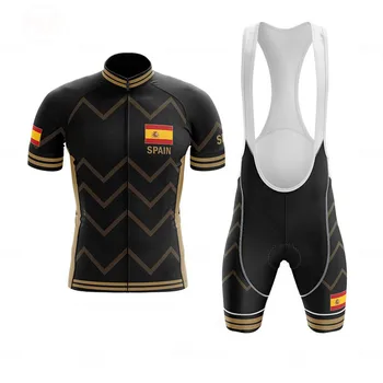 2020 Spania Triatlon Echipa Pro Bărbați Ciclism Jersey Set Respirabil Biciclete Jersey Biciclete Uzura MTB de Ciclism Îmbrăcăminte Salopete Pantaloni Costume