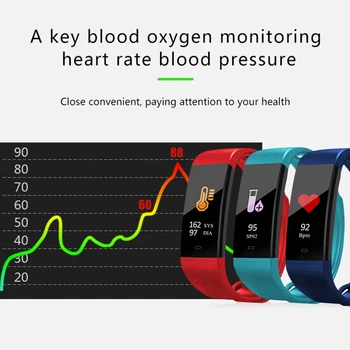 Smart Bratara de Sange Pulsoximetru de Oxigen Monitoriza Rata de Inima de monitorizare de Somn Trupa Brățară Sport Tracker de Fitness Ceasuri