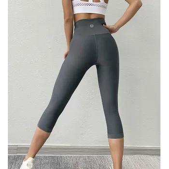 Femei fără Sudură Pantaloni de Yoga sala de Sport Colanti cu Talie Înaltă Elastic Jambiere Îmbrăcăminte de Fitness Tummy Control de Funcționare Sport FYP049