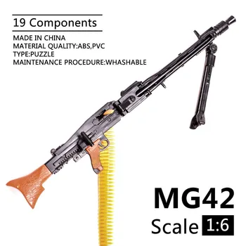 2 buc/set 1:6 Scala de 12 inch Cifrele de Acțiune AK47 precizie un mg42 M1Super HK416 M16A4 FNSCAR Gatling Model Pistoale Mitraliere Grele Copil DIY Jucărie
