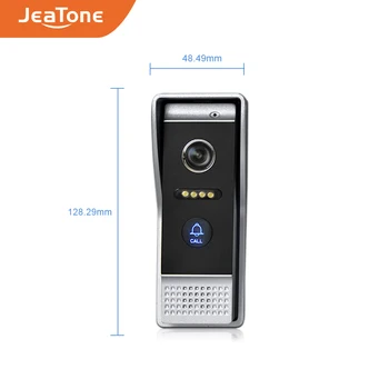 JeaTone 4-Cablu Video Ușa Telefon panou Exterior 1200TVL Soneria IP65 rezistent la apa 3.7 MM lentilă de Apel Panou Video IR Noapte Viziune