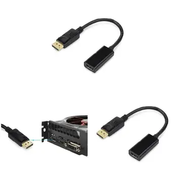 DP la HDMI Cablu - Compatibil 1080P DisplayPort la HDMI HDTV de sex Masculin la Feminin Adaptor Convertor Audio UY8