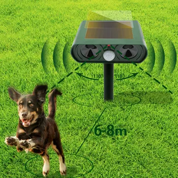 Gradina Solara cu Ultrasunete Animal Repeller în aer liber Pisică Câine Senzor de Mișcare Repeller Cu LED-uri în condiții de Siguranță Expulzarea Casa Animalelor Dispeller