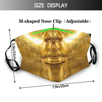 King Tut Gura De Aur Reutilizabile Gura Masca De Fata Egiptul Antic Faraon Tutankhamon Anti Ceata Masca Cu Filtre De Protecție Masca