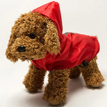 Câine De Companie Pelerina De Ploaie Cu Glugă Noi Reflectorizante Impermeabile Impermeabile Culoare Solidă Cordon Pelerina De Ploaie Pentru Câini De Talie Mică Câine Consumabile