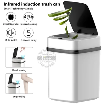 Coș de gunoi,Senzor Automat de Găleată de gunoi cos de Gunoi Ecologic de Gunoi de la baie