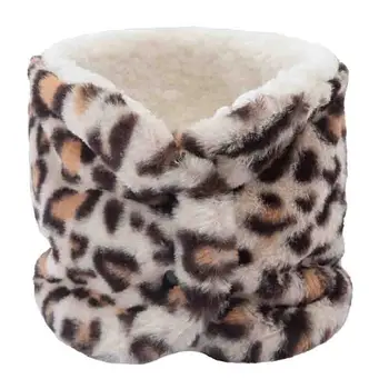 Toamna Iarna Îngroșarea Plus Catifea Leopard Butonul de Caldura Imitație de Blană de Iepure All-meci Casual, Guler Singur Cerc Salopete B48
