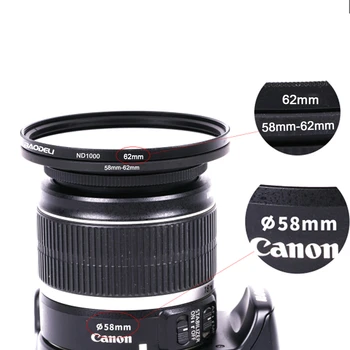 BAODELI Rx100 Filtru Adaptor Pas în Jos Inelul Universal Pentru Obiectiv Foto Canon Eos, Nikon, Sony Accesorii