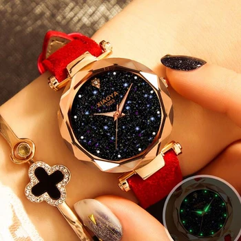 De Lux Cerul Înstelat Femei Ceasuri De Moda Noctilucous Femeie Ceas Casual Doamnelor Ceas De Mână Elegant Cuarț Femei Ceas Reloj Mujer