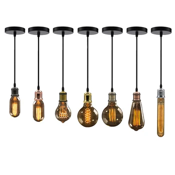 Edison Lampa Bec LED Soclu de Bază titularul cablu Retro cu Filament Incandescent Bec Lampa de Bază Antic Bec Montaj