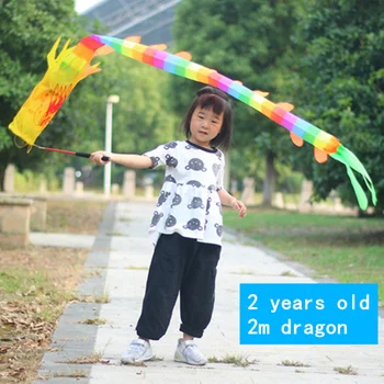 Fitness Colorate Streamer Dragon Copii Dragon Adult Spectacol De Dans Panglică De Sport În Aer Liber Jucării Distractive Jocuri, Activități De Grup