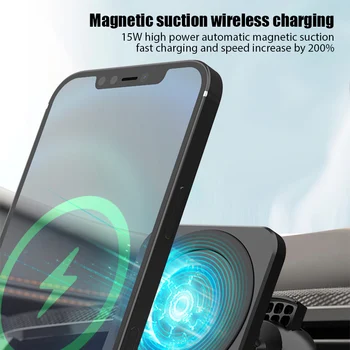 15W Încărcător pe Masina Suport de Telefon fără Fir Încărcător pentru iPhone 12 Pro Max Magnetic de Încărcare Rapidă Wireless pentru iPhone 12