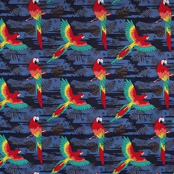 Tesatura de bumbac pentru Rochia de Înaltă calitate Papagal Colorat Imprimare Pânză DIY Păpușă de Cârpă Face Pat Pilota Decoratiuni lucrate Manual