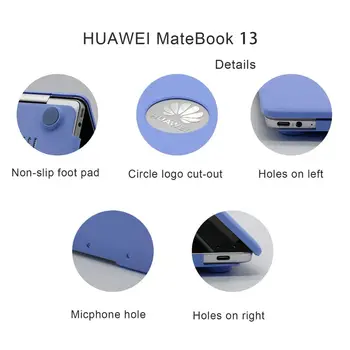 Laptop din Plastic Caz de fundas Huawei Matebook 13 inch Super Lumina de Plastic Coajă de Protecție pentru HUAWEI Matebook 13 Acoperi Caz