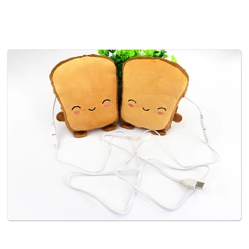 1 Pereche USB Mână mai Cald Încălzit Mănuși de pâine Prăjită mănuși de Iarnă Mănuși de Degete Cadou de Crăciun WXV Vânzare