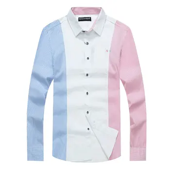 Barbati maneca lunga camasa brand design bumbac Harmont Blaine tricou cu dungi de sex Masculin camisa bluza tricouri masculina homme de sex masculin topuri