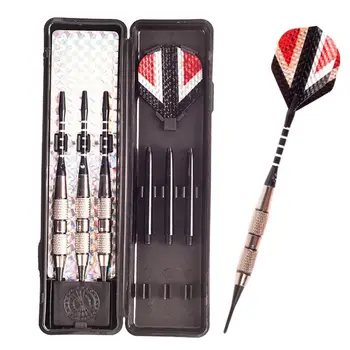 3Pcs/Set Profesional de Darts 20g din Aliaj de Aluminiu, Plastic Safty Soft Darts Ax Sfat Zboruri cu Cutie, Pentru Interior Darts, Jocuri