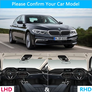 Pentru BMW Seria 5 G30 2017 2018 2019 2020 520i 525i 530i 540i tabloul de Bord Capacul de Protecție Pad Covor Mat Flanel Accesorii Auto