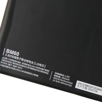 Original Xiaomi BM60 Acumulator de schimb Pentru Xiaomi Mi Pad 1 MiPad1 Mi pad1 6520mAh Baterie de Mare Capacitate Instrumente Gratuite