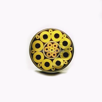 Diametrul de 6mm DIY Cuțit Cuțit Mozaicuri Pin Nituri 9cm Lungime de Unghii Tub de Alamă+Tub de oțel #619