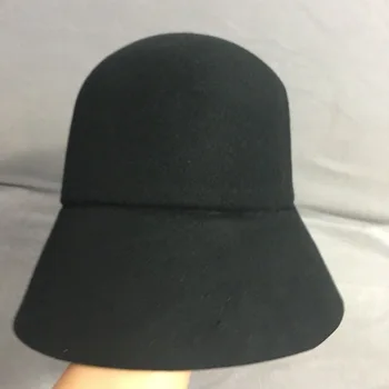 Clasic Negru Cald Lână Capac în aer liber Cloche Rotund Găleată Pălărie de Iarnă Femei Floppy Pălărie de Fetru 1920 Fedora Pescuit, Vânătoare Pălărie de Soare