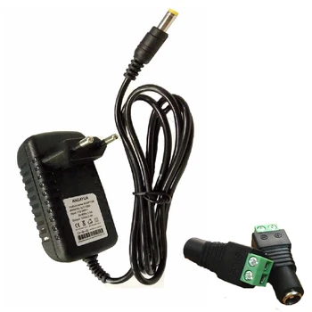 UE NE Plug Transformator Driver AC100-240V-DC 12V 2A LED de Alimentare +1buc Femeie Conector Pentru Benzi cu LED-uri