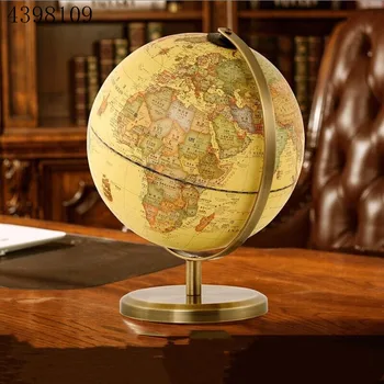 1buc/ rotary archaistic glob desktop decor high-definition hartă a lumii școală model instrumente de educație acasă decor de birou cadouri