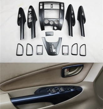 Lsrtw2017 Fibra de Carbon Mașină Consola centrala Comutator Geam Ornamental de Aerisire Părți Panoul de Viteze pentru Hyundai Tucson 2006-2013 2017 2012 Auto