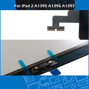 Nou Alb Negru A1395 A1396 A1397 Panou LCD Digitizer Fața Atingeți Sticla Pentru Ecran iPad 2 Reparatii cu Butonul Home