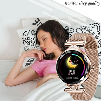 Lady Ceas Inteligent Rata De Inima Tensiunea De Monitorizare De Somn Pentru Femei De Moda Ceas Bluetooth Femei Smartwatch Ciclului Fiziologic