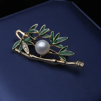 Clasic De Apă Dulce Pearl Floare Broșe Femeie De Culoare Argintiu Pin Broșă Pentru Femei De Nunta Rochie De Petrecere Insigna De Bijuterii