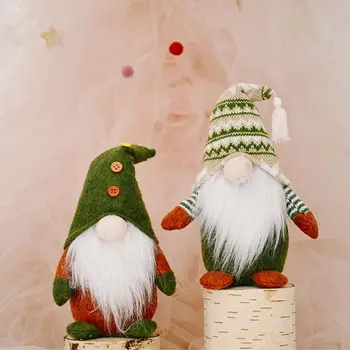 Manual Elf de Crăciun de Decorare în Picioare suedeză Gnome Třmte Păpușă Jucărie Ornament E7CC