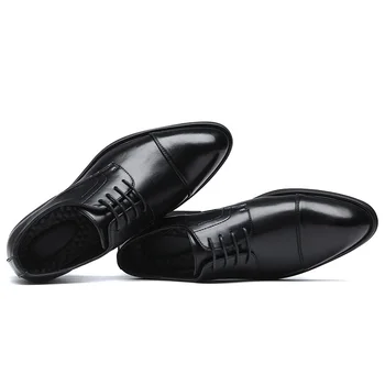 2020 Barbati Pantofi Rochie Handmade Stil Britanic Paty Nunta De Piele Pantofi Business Barbati Din Piele De Damă Pantofi Oxfords