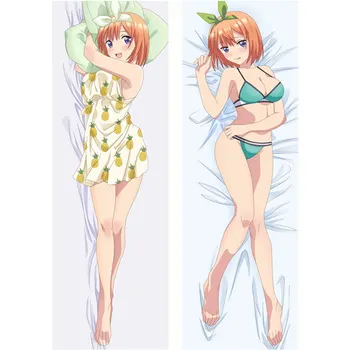 Anime Chintesența Quintuplets pernă Acoperă Dakimakura cazul de fata Sexy 3D față-verso, lenjerie de Pat Îmbrățișându Corp față de pernă TQ05