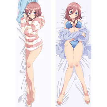 Anime Chintesența Quintuplets pernă Acoperă Dakimakura cazul de fata Sexy 3D față-verso, lenjerie de Pat Îmbrățișându Corp față de pernă TQ05