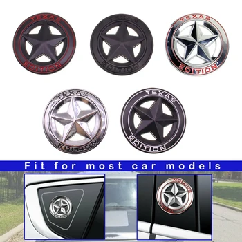EIDRAN 3D TEXAS EDIȚIE Metal Autocolant Auto Star Logo Emblema, Insigna de Styling Auto Autocolant