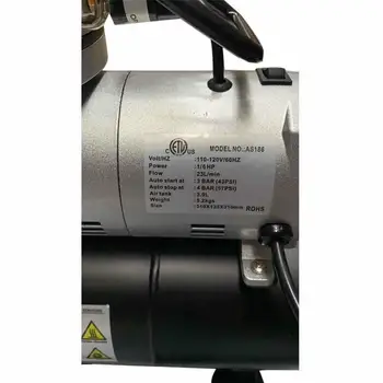 AS186 0,2 mm Compresor Aerograf Multi-Scop Aerografie Sistem W/ HS-35 Aerograf Kit Furtun, Alimentare prin Gravitație