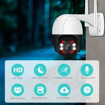 1080P WIFI HD Pline de Culoare Viziune de Noapte Camera IP Wireless de Exterior rezistent la apa Minge de Securitate CCTV Monitorizare Interfon Voce