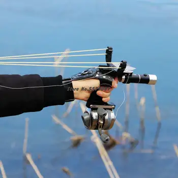 Pescuit Profesionist Praștie Set Puternic De Pescuit Catapulta Cu Laser Praștie Super Puternic Praștie În Aer Liber Vânătoare De Fotografiere