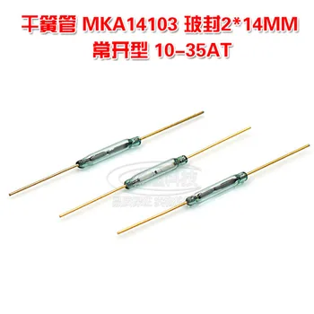 10buc/lot comutator reed MKA14103 normal deschis tip 2 * 14MM magnetic comutator controlat de placat cu aur de 10 metri-35AT