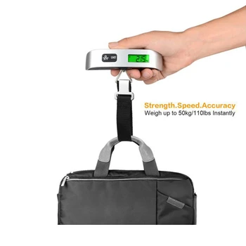 Realmote Depozitare Scară 110lb/50kg Electronice Digitale Portabile Valiza de Călătorie Cantareste Bagajul Sac Agățat în Echilibru Greutate LCD