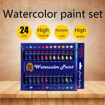 24 Set de Culoare de Artă Vopsea de Ulei în Mare Tuburi de 12 ml Bogate în Culori Vii pentru Artiști Elevii Incepatori de Artă