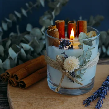Handmade Creative Lumânări Nordic Dormitor Aromoterapie Petrecere Borcan de Sticlă Lumânare de Crăciun Velas Decorativas Decor Acasă DB60LZ