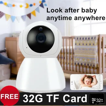 Gratuit 32G TF Card Wireless cu infraroșu viziune de noapte baby monitor wifi, wifi copil camera ip wifi camera camera de interior