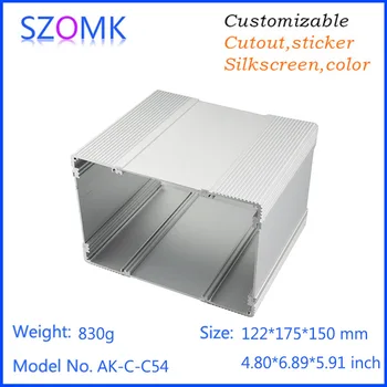 1 buc, 122*175*150 mm carcasa din aluminiu pentru electronica cutie de control electronica de aluminiu proiectului cutie de extrudare aluminiu cutie