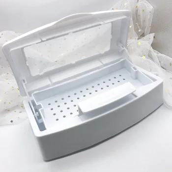 Unghii instrument de sterilizare cutie înmuiate desktop curat de depozitare cutie de scule