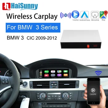 Wireless IOS Carplay Pentru BMW CIC 320i 325i 328i 3Series 2009-2012 Suport Inteligent Multimedia Video Android cu Ecran de Navigare Auto