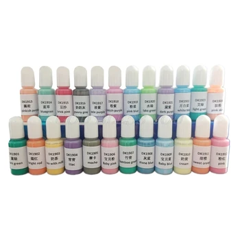 24 de Culori de Cristal Epoxidice Pigment UV Vopsea Rășină Bijuterii DIY Colorant Meșteșugurilor de Artă Colorat Uscare Culoare Amestecare Lichid Decoratiuni